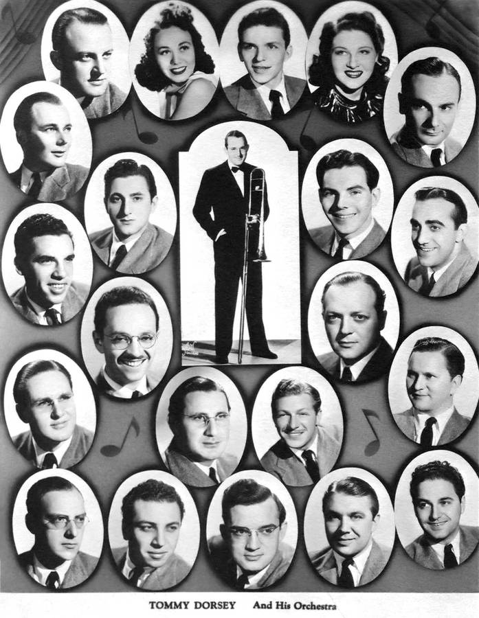 Caption: Tommy Dorsey And His Orchestra In Performance Wallpaper