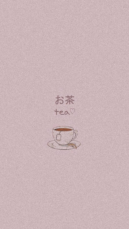 Caption: Tranquil Tea Time In Soft Aesthetic Setting Wallpaper