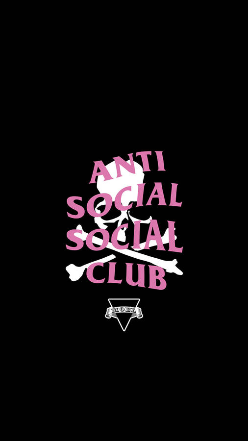 Caption: Unearth The Streetwear Edge With Anti Social Social Club Skull And Bones Wallpaper