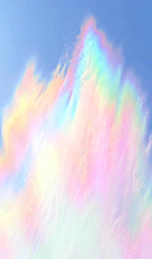 Caption: Vibrant Display Of Pastel Rainbow Hues Wallpaper