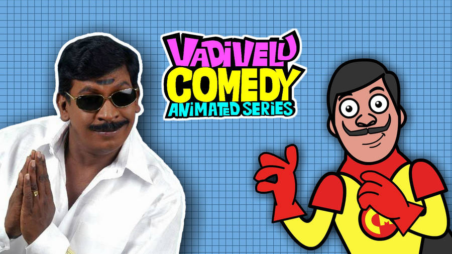 Caption: Vibrant Vadivelu Animated Comedy Series Cover Wallpaper