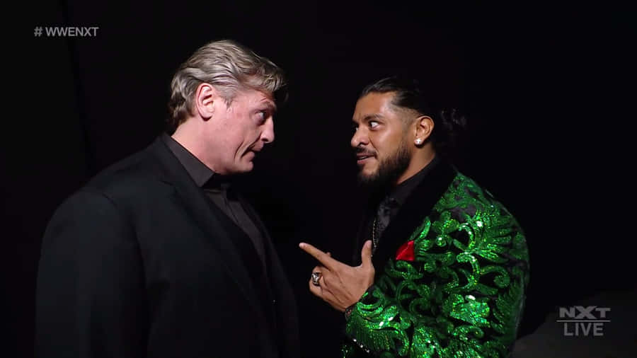 Caption: Wwe Nxt Face-off Scene - William Regal Wallpaper