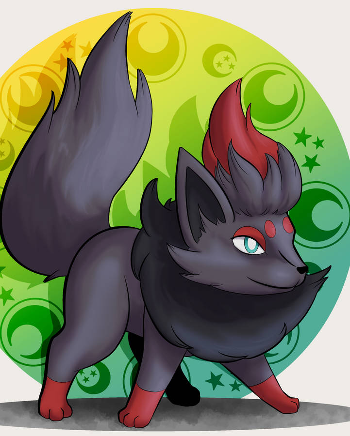 Captivating Artwork Of Pokemon Zorua Wallpaper