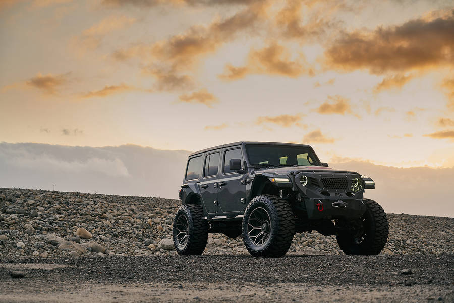 Captivating Black Jeep Wrangler Wallpaper