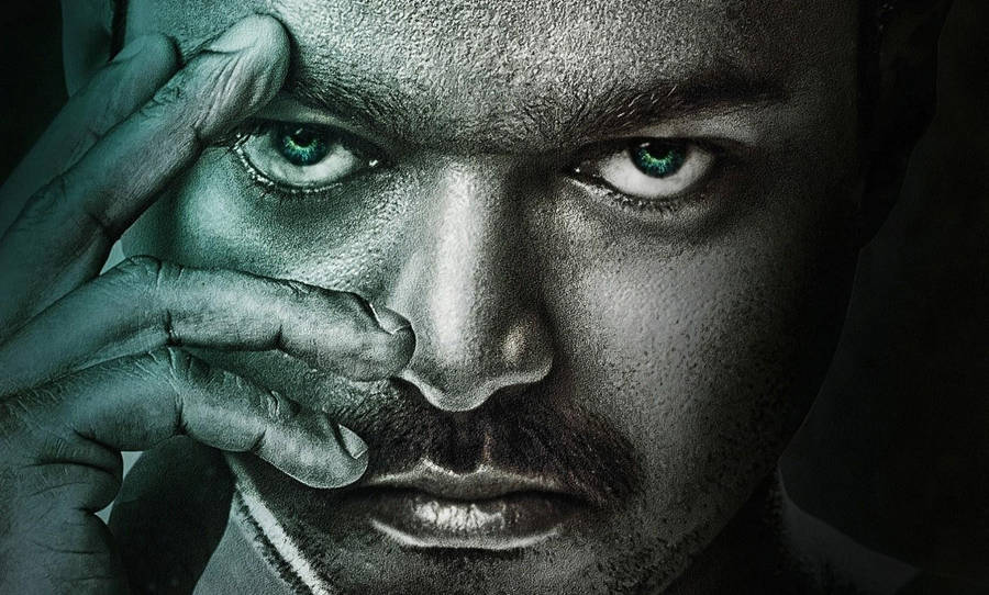 Captivating Close-up Of Master Vijay In 4k Resolution Wallpaper