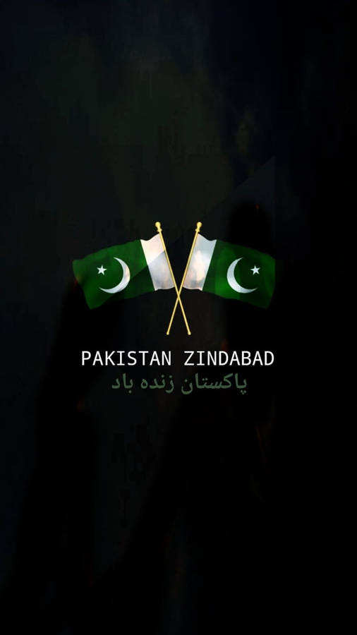 Captivating Display Of Pakistan Zindabad Flaglets Wallpaper