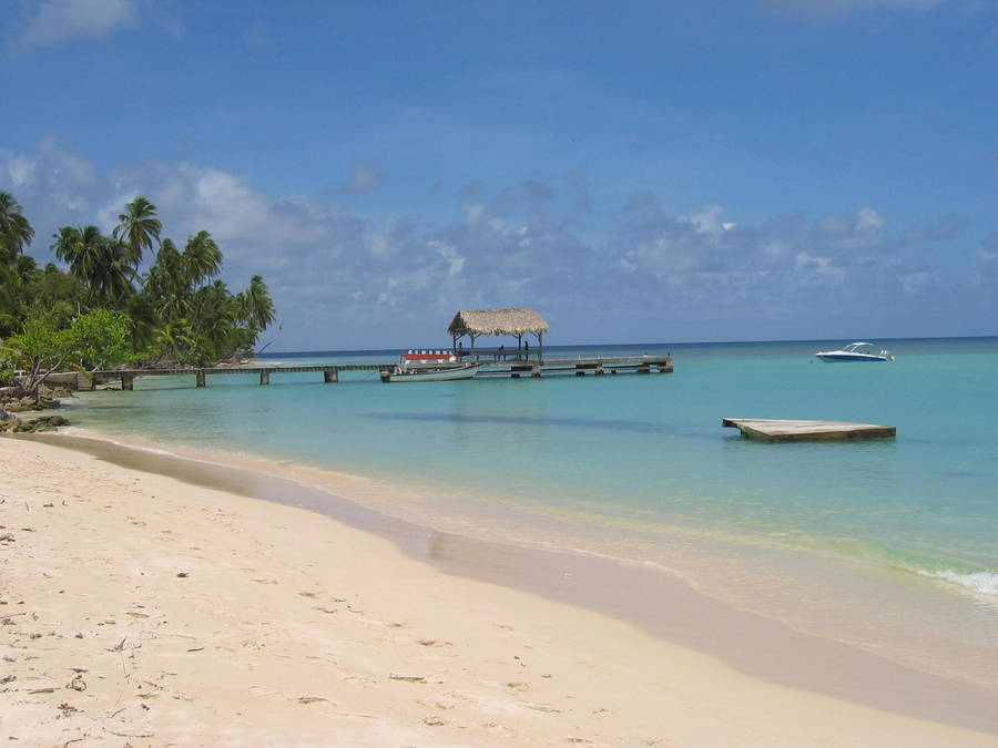 Captivating Dock In Trinidad And Tobago Wallpaper