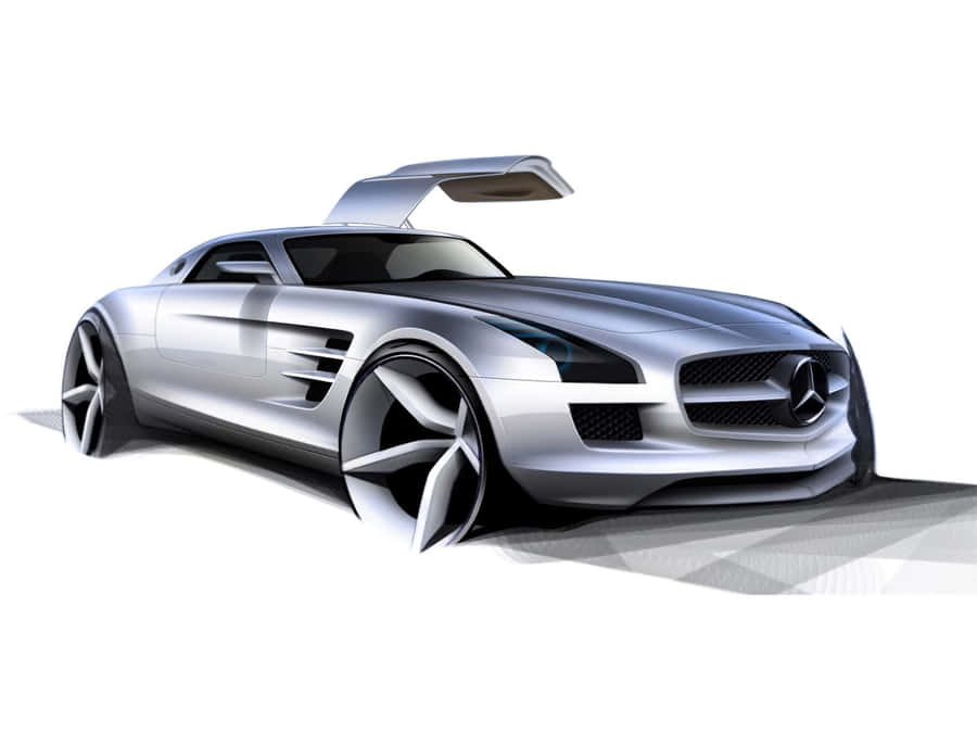 Captivating Elegance Of Mercedes Benz Sls Amg Wallpaper