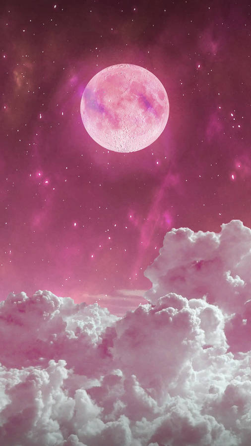 Captivating Lunar Aesthetics On Phone Wallpaper