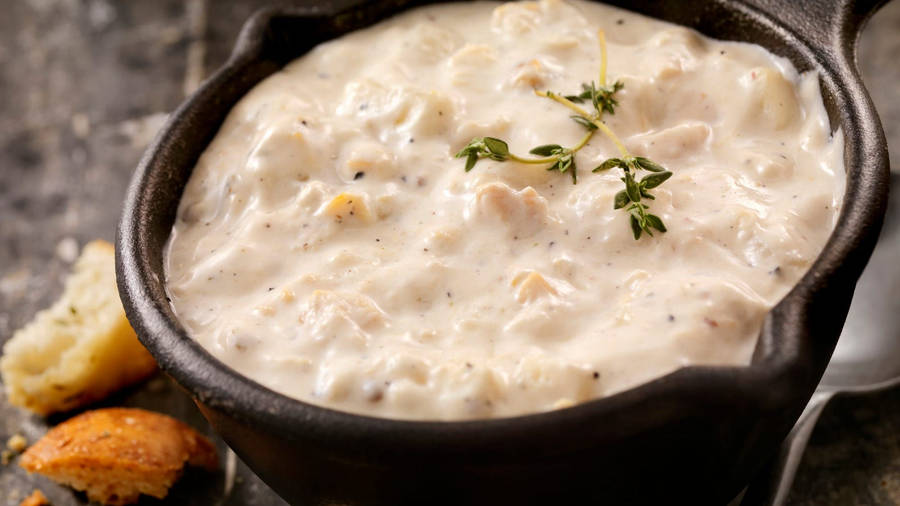 Captivating New England Clam Chowder Wallpaper