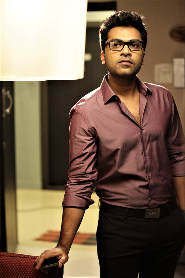 Captivating Portrait Of Indian Actor Simbu Wallpaper