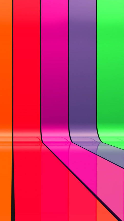 Captivating Rainbow Colours On Iphone 5s Wallpaper