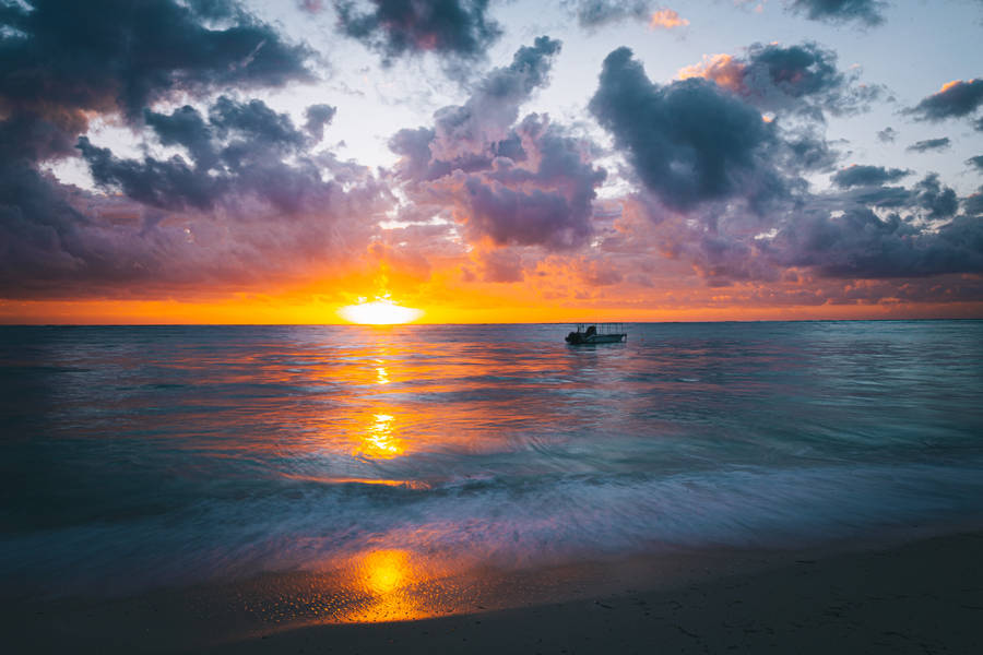 Captivating Tanzanian Sunset Wallpaper