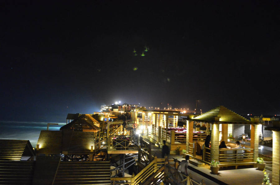 Captivating View Of Sajjad Restaurant At Do Darya In Karachi Wallpaper