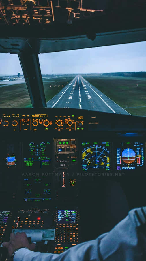 Capture Mesmerizing Aerial Views With The Plane Iphone Wallpaper