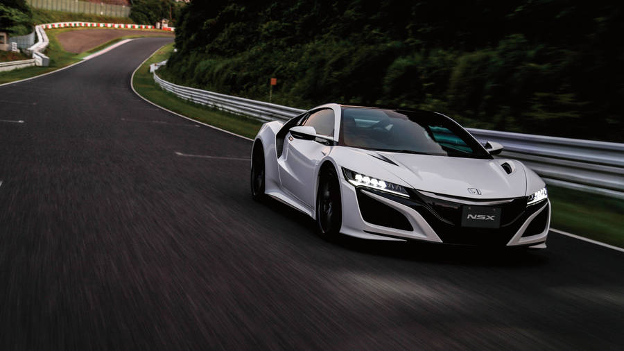 Car 4k Pearl White Honda Nsx Wallpaper