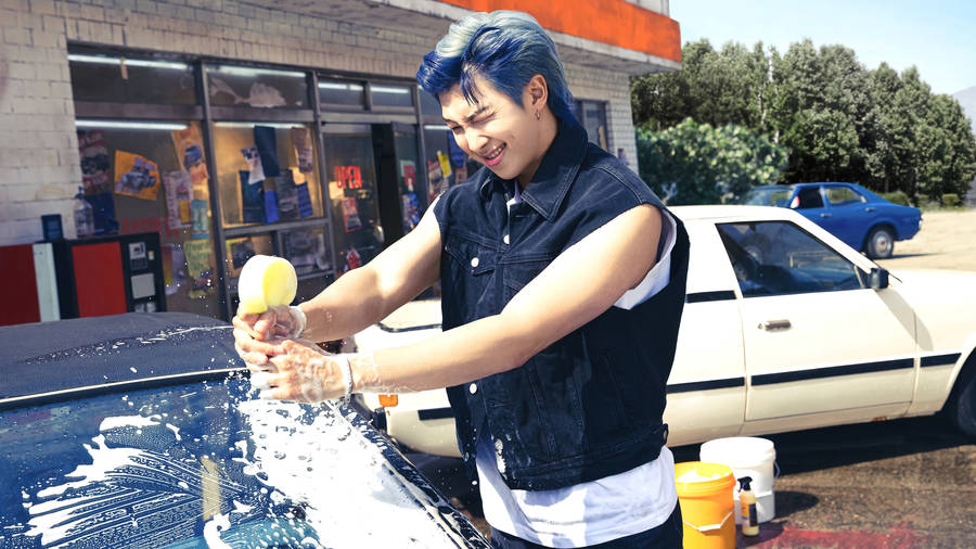 Car Wash Feat Bts Rm Wallpaper