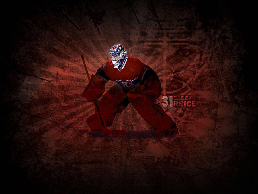 Carey Price Ice Hockey Montreal Canadiens Digital Art Wallpaper