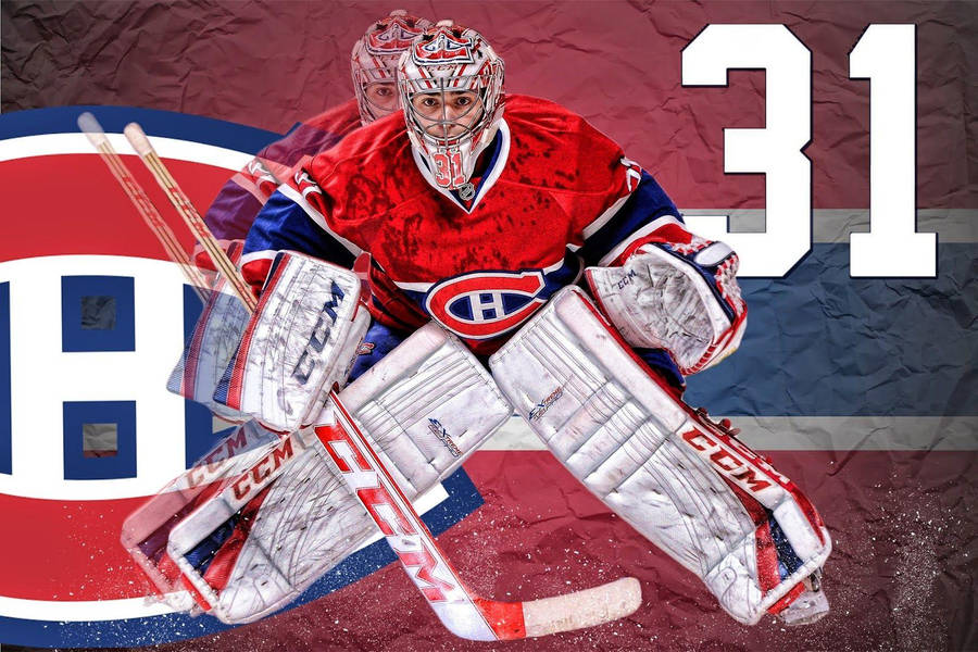 Carey Price Nhl Montreal Canadiens Trippy Fan Art Wallpaper