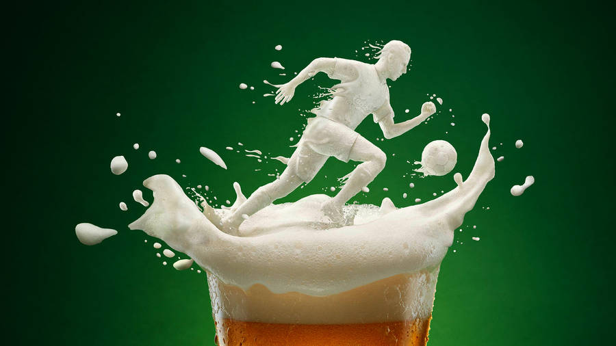 Carlsberg Beer Alcoholic Drink Creative Wallpaper