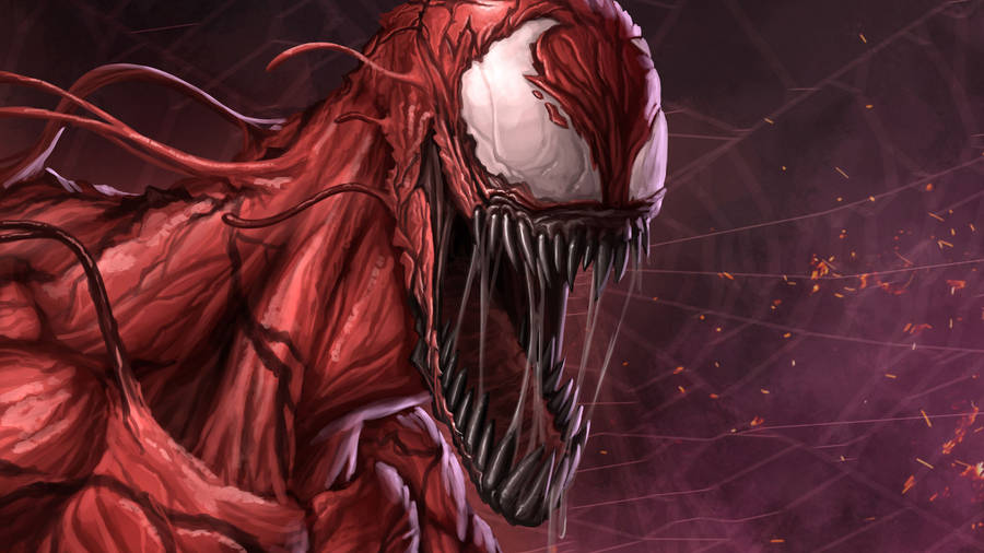 Carnage 4k Fangs Wallpaper