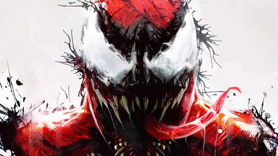 Carnage Fan Art In White Wallpaper