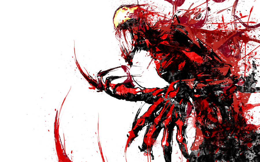 Carnage Painting In White Wallpaper