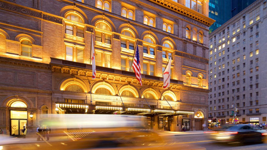 Carnegie Hall Building At Night Wallpaper