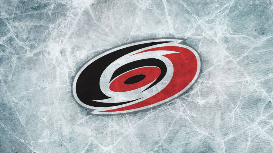 Carolina Hurricanes On Cracked Glass Wallpaper