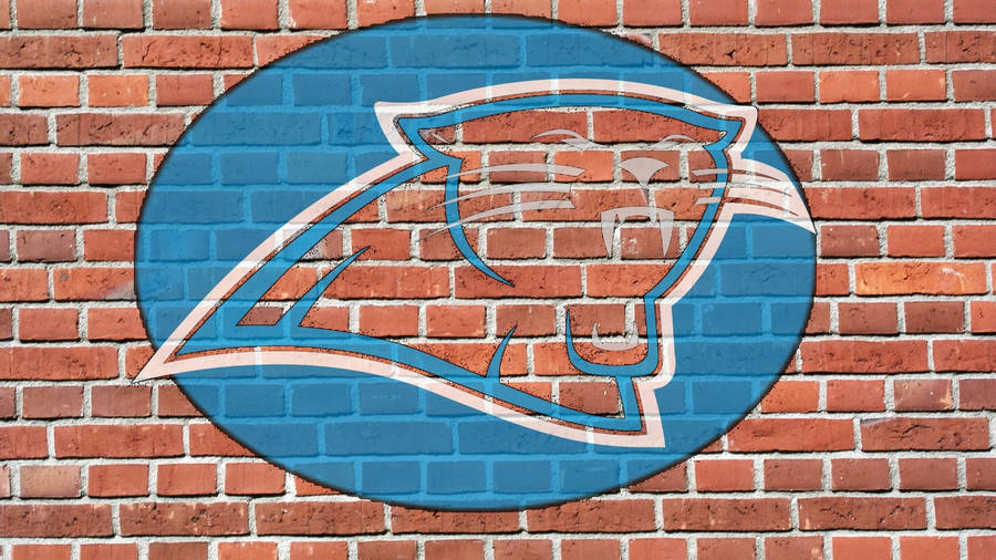 Carolina Panthers On Brick Wall Wallpaper