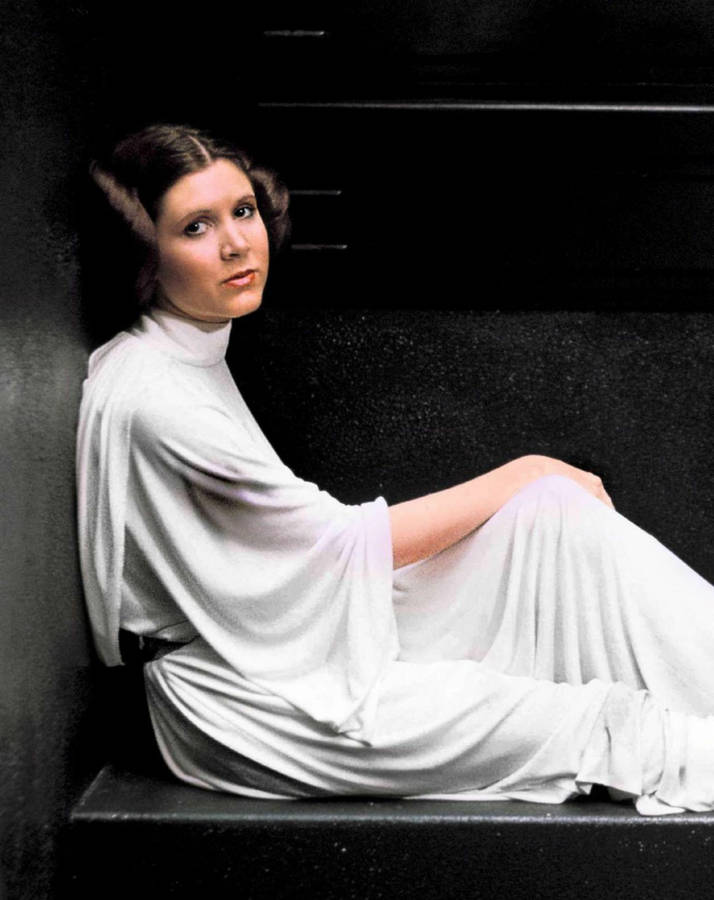 Carrie Fisher As Princess Leia Wallpaper