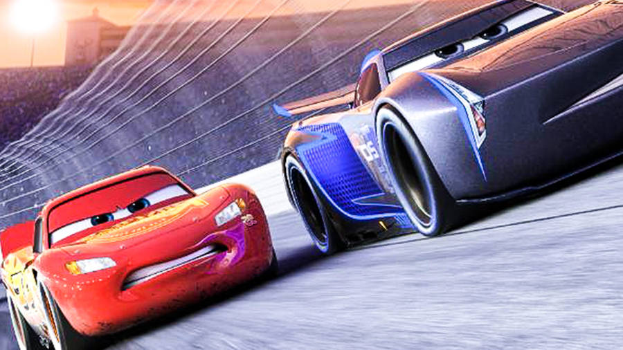 Cars 3 Lightning Vs Jackson Race Wallpaper