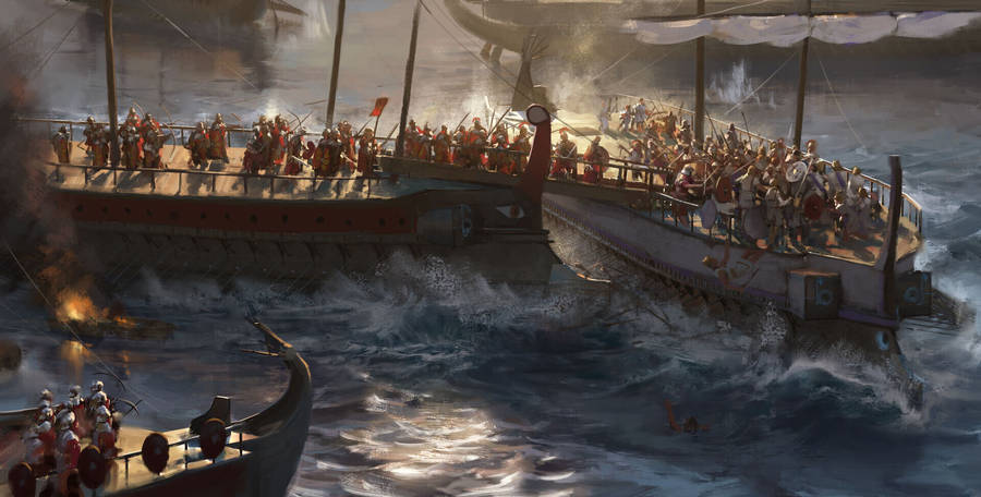 Carthage War Boats Wallpaper