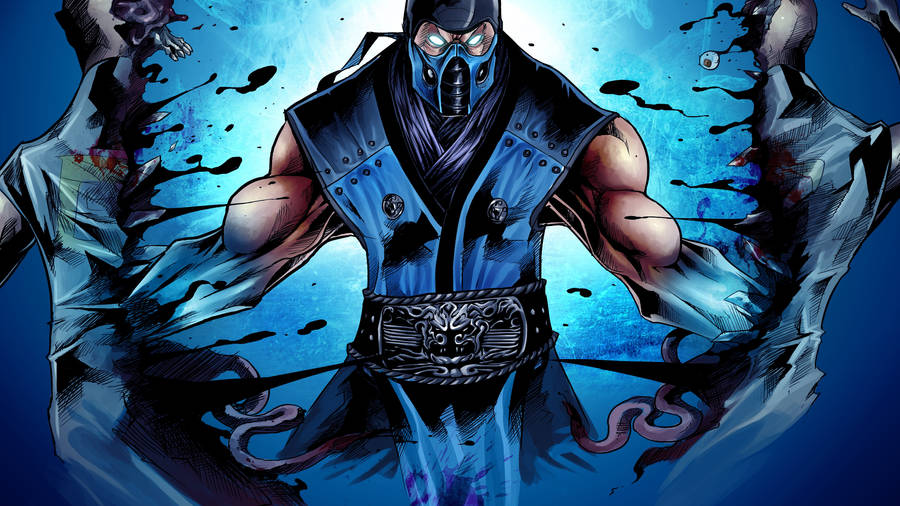 Cartoon Angry Sub-zero Wallpaper