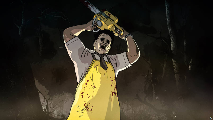 Cartoon Art Leatherface Wallpaper