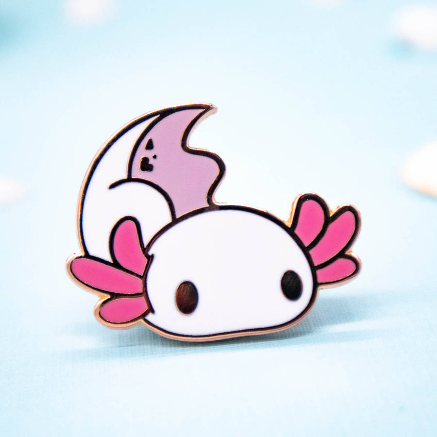 Cartoon Axolotl Sticker Wallpaper