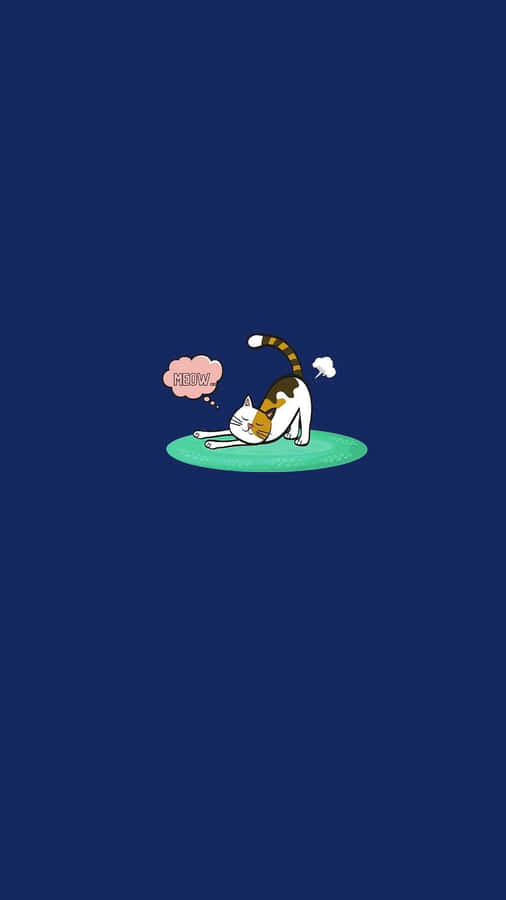 Cartoon Cat Farting Wallpaper