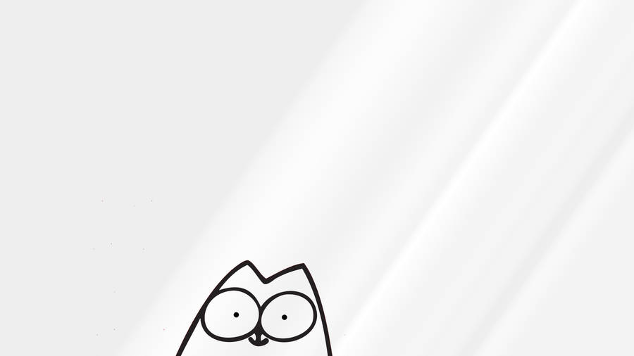 Cartoon Cat Illustration Wallpaper