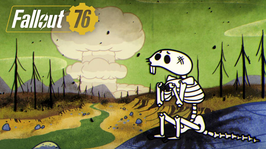 Cartoon Fallout 76 Poster Wallpaper