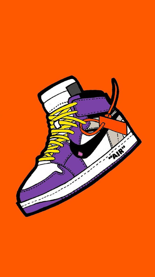 Cartoon Jordan Shoes Top 3 Wallpaper