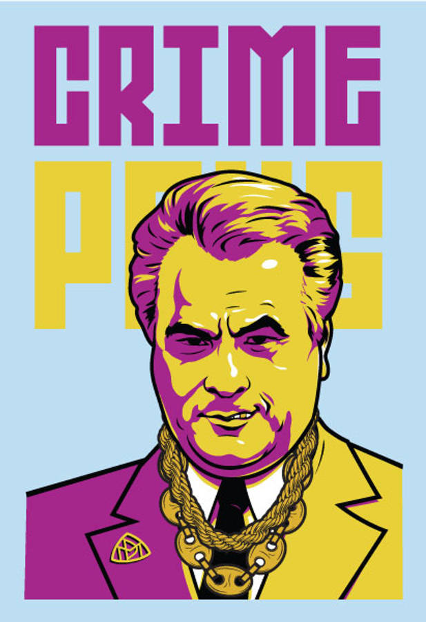 Cartoon Representation Of John Gotti Wallpaper