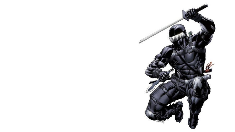 Cartoon Snake Eyes In White Wallpaper