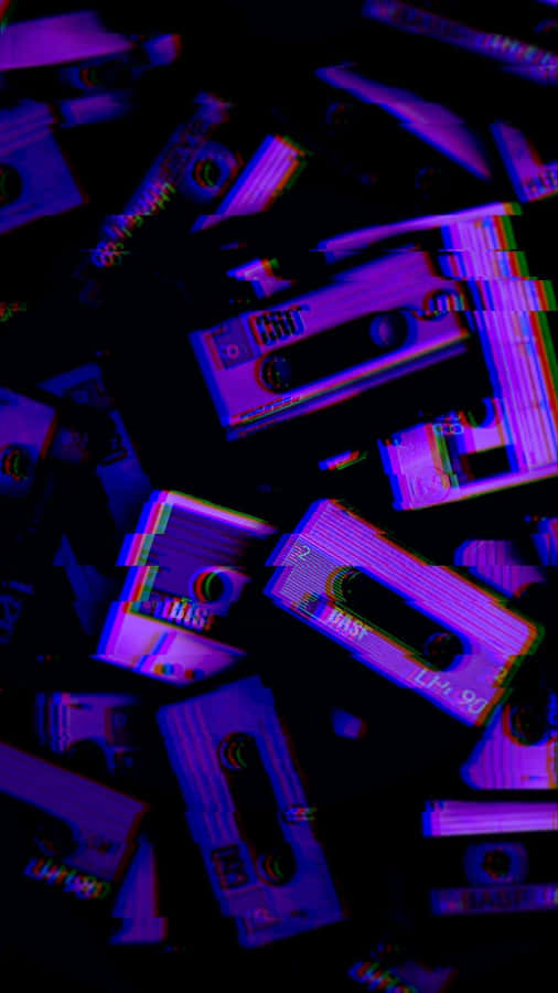 Cassette Tapes Vintage Grunge Aesthetic Wallpaper