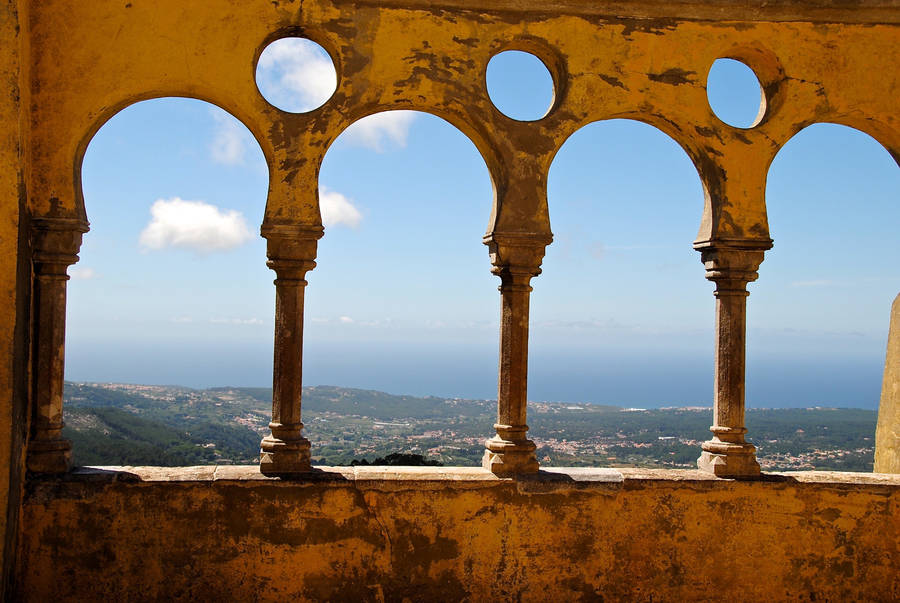 Castelo Dos Mouros Walls Sintra Wallpaper