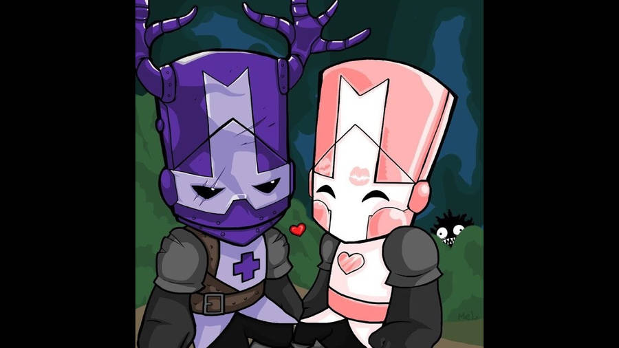 Castle Crashers Purple Pink Knights Love Wallpaper