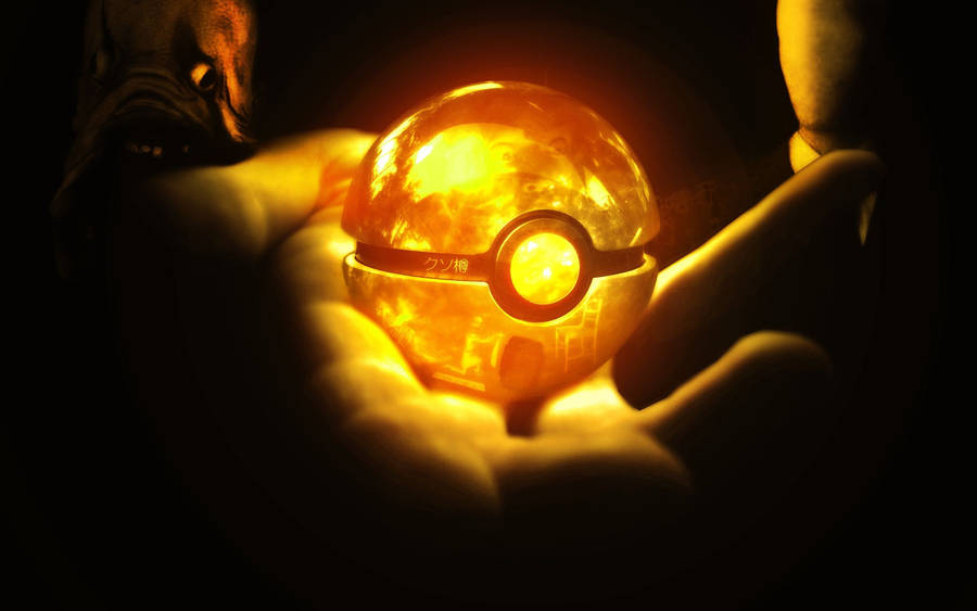 Catch Charmander In A Pokeball Wallpaper