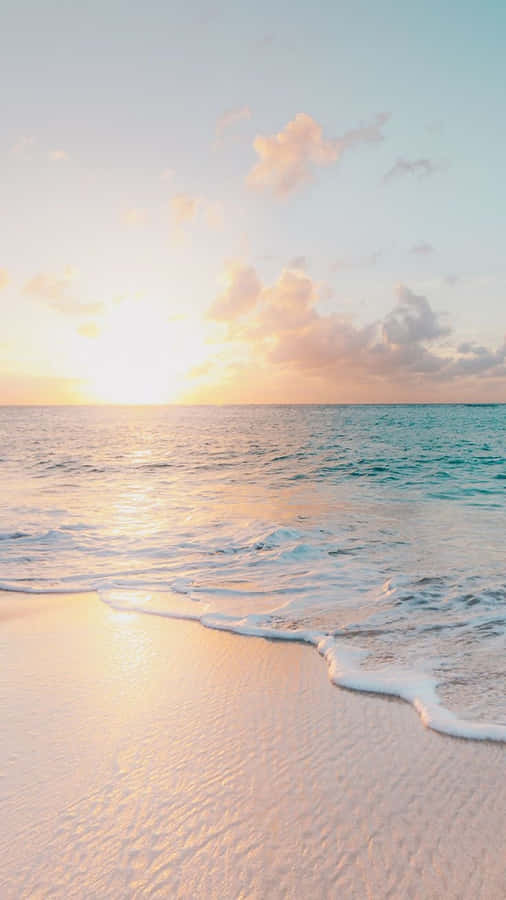 Catch The Perfect Wave With A Summer Beach Iphone Wallpaper