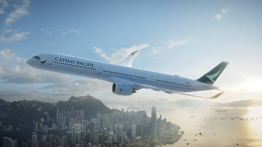 Cathay Pacific City Plane Wallpaper