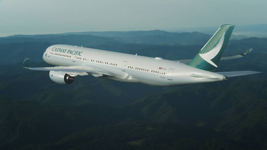 Cathay Pacific Mountainous Region Wallpaper