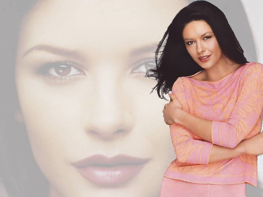 Catherine Zeta-jones Pink Outfit Wallpaper